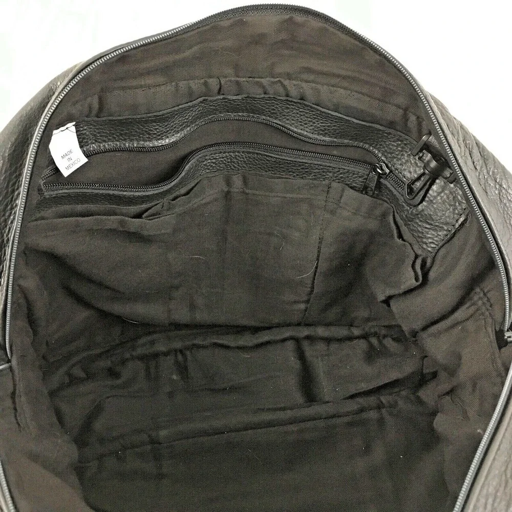 Soft Black Leather‎ Briefcase Attache Bag Business Supple Unbranded Mexico-Made